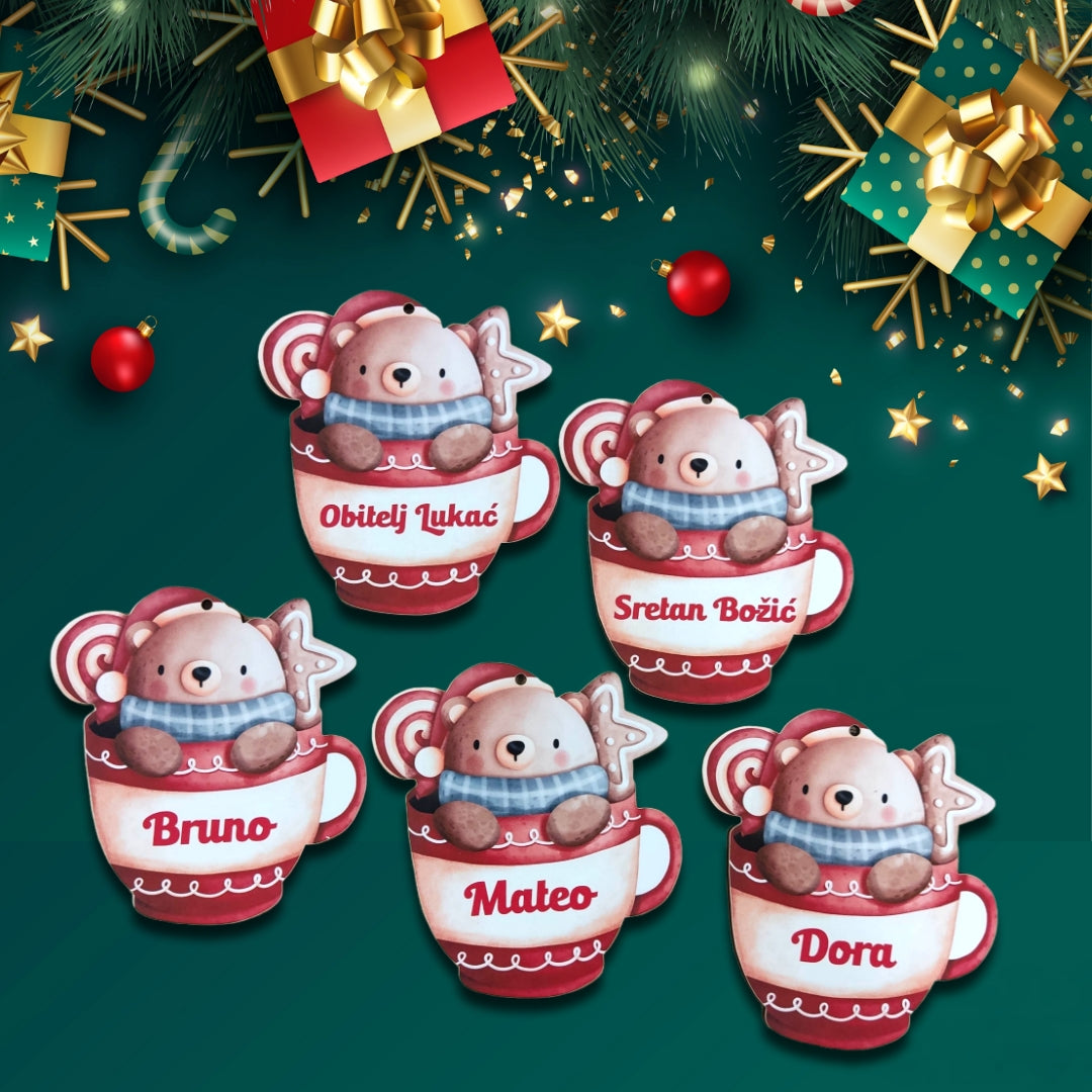 Kuglice za bor  / ukrasi za jelku - personalizirano